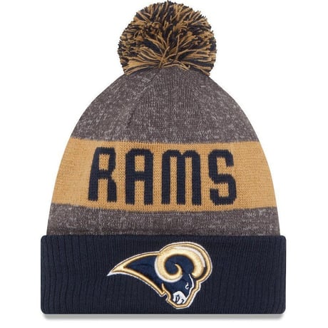 NEWERA ニューエラ LA ロサンゼルス Rams ラムズ NFL 公式 ニット帽 ポンポン