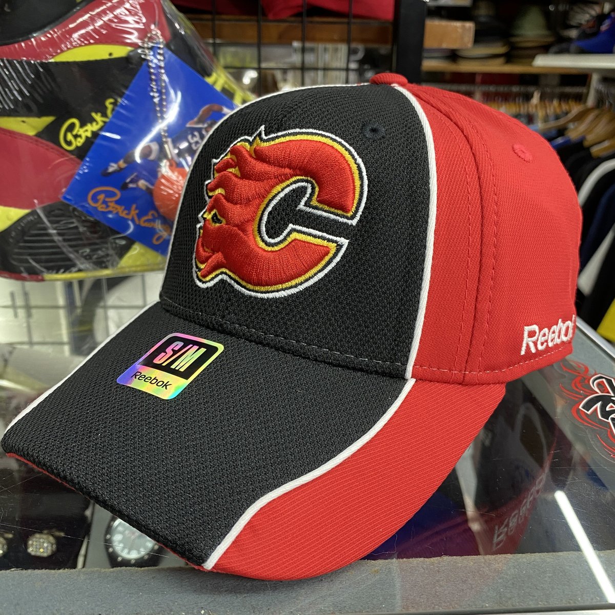 NHL Reebok 四角い ホッケージャージ カナダ製 カルガリー フレームス 