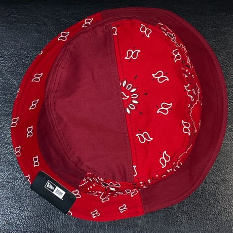 NEWERA ニューエラ ペイズリー バンダナ柄 BUCKET バケットハット 赤