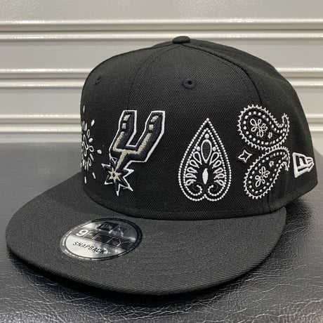 USA限定 Newera ニューエラ 9FIFTY ペイズリー スナップバック NBA サンアントニオ スパーズ