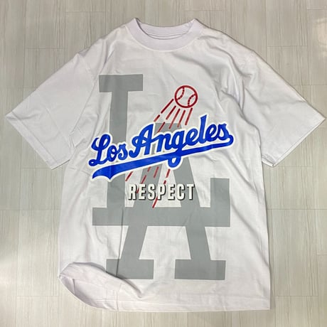 LA発  LosAngels RESPECT ロサンゼルス リスペクト グラフィック 半袖 Tシャツ