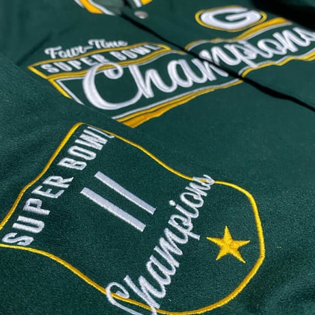 海外限定 NFL JHデザイン GB Packers グリーンベイ パッカーズ チャンピオンズ リバーシブル スタジャン