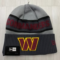 NEWERA ニューエラ NFL オンフィールド Commanders コマンダース グレー Tech ビーニー (Beanie168)