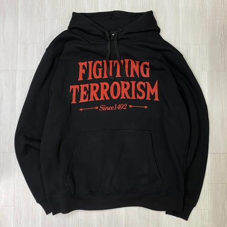 LA発 CreateX5 FIGHTING TERRORISM 1492 グラフィック プルオーバー パーカ (GFX/Hdy23)