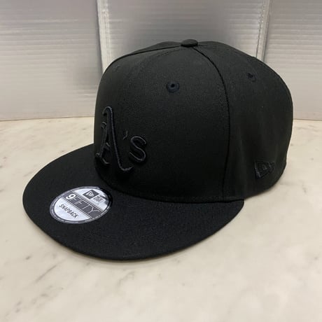 9FIFTY ニューエラ Newera オークランド アスレチックス As Athletics スーパーブラック スナップバックキャップ BOB (950-182)