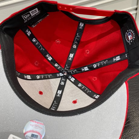 USA限定 Newera ニューエラ 9FIFTY アップサイドダウンロゴ スナップバック MLB  レッズ REDS