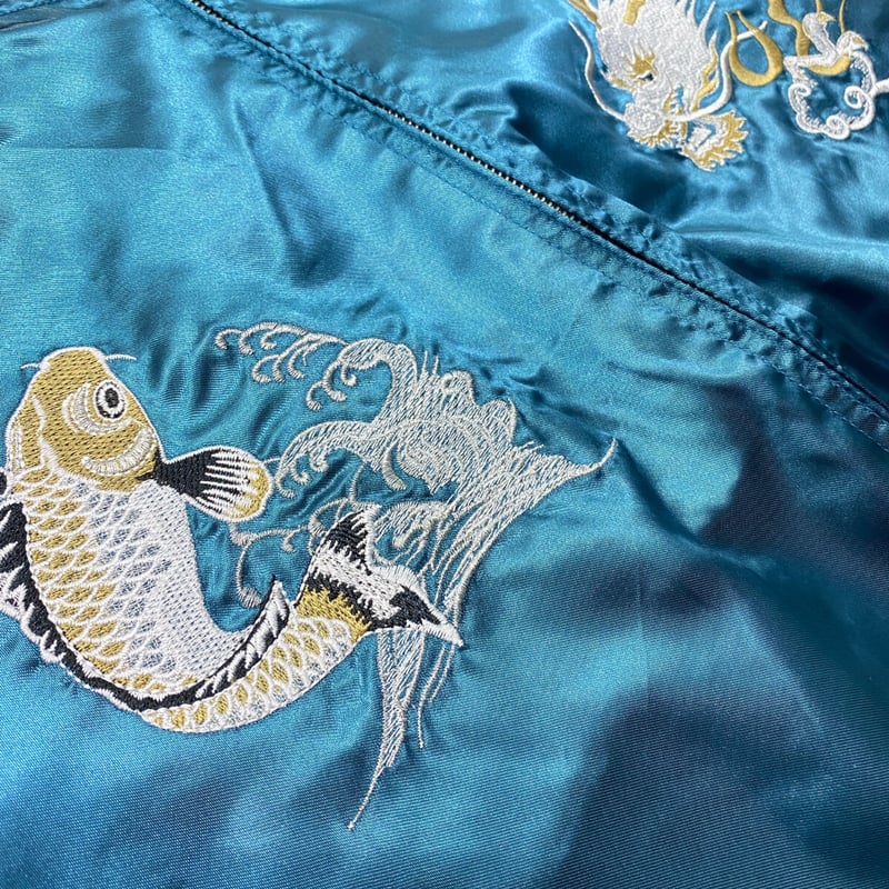 横須賀発祥 スカジャン Yokosuka刺繍入り SUKAJAN 龍鯉 Tiger 横須賀発祥 スカジャン Yokosuka刺繍入り SUKAJAN 龍鯉 Tiger