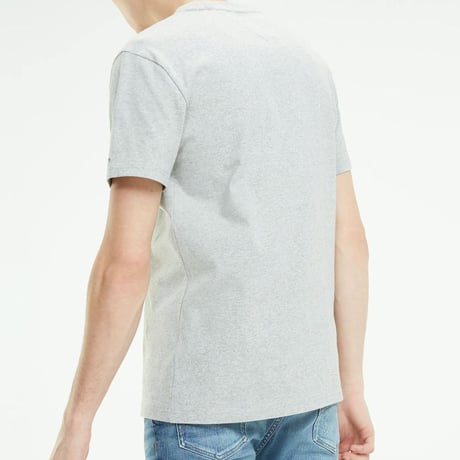 TOMMY JEANS トミージーンズ  半袖 Tシャツ Lock Upロゴ レギュラーフィット  グレー