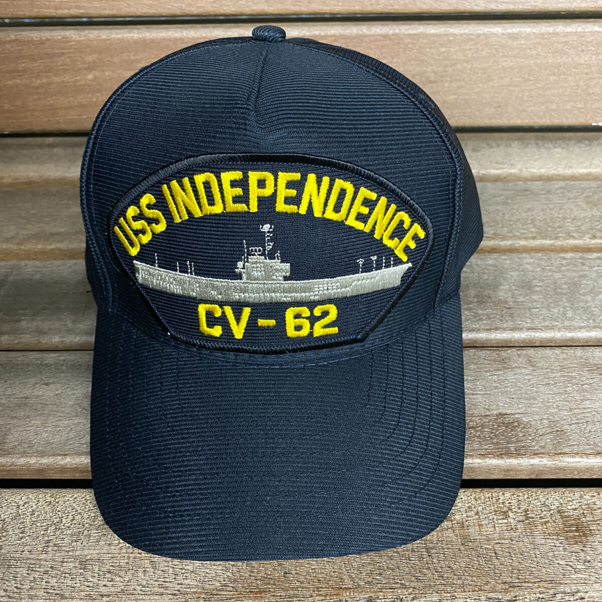 U.S.S. INDEPENDENCE CV-62 ミリタリーキャップ アメリカ製 イーグルクレスト社 CV-62 USS INDEPENDENCE インディペン