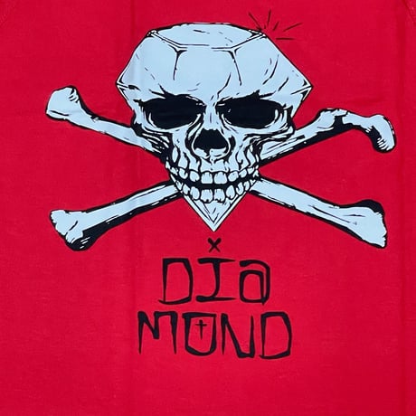 米国製 【L】 ダイヤモンドサプライ Diamond Supply Co タンクトップ 赤 スカル Skull