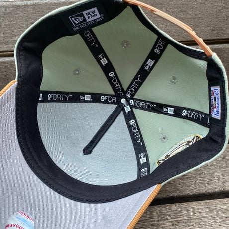 海外限定 Newera ニューエラ 9Forty Aフレーム NY Yankees ヤンキース 1923WS キャップ セージグリーン (940-202)