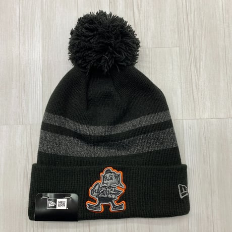 NEWERA USA ニューエラ NFL クリーブランド ブラウンズ Cleveland Browns ニット帽 黒