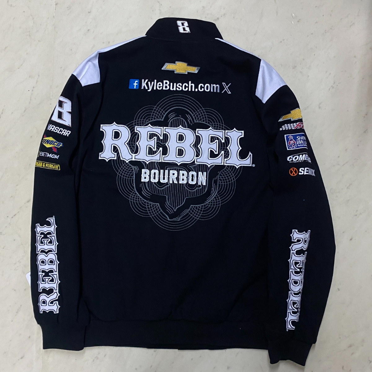 NASCARレーシングジャケットREBEL BOURBON NASCAR ナスカー JHデザイン REBEL Bourbon レーシングジャケット KYL