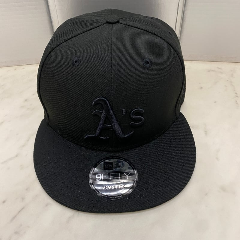オークランド・アスレチックス　9FIFTY　ウール製スナップバック　ブラック 9FIFTY ニューエラ キャップ スナップバック オークランド