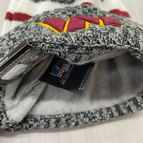 NEWERA ニューエラ NFL 公式 ニット帽 ワシントン コマンダース Commanders フリース 黒