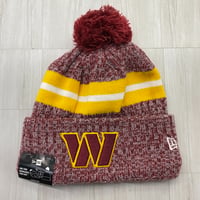 NEWERA ニューエラ NFL 公式 ニット帽 ワシントン コマンダース Commanders フリース Burg (Beanie196)
