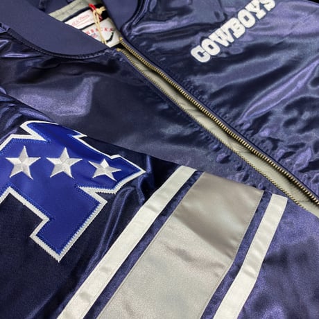 Mitchell&Ness ミッチェル&ネス NFL ダラス カウボーイズ サテン スタジアムジャンパー