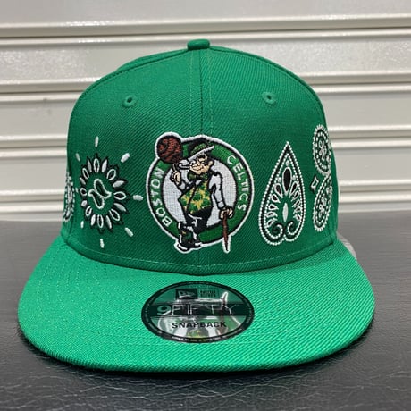 USA限定 Newera ニューエラ 9FIFTY ペイズリー スナップバック NBA ボストン セルティックス