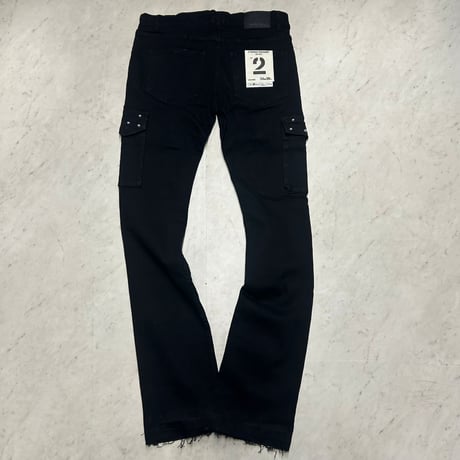 米国ブランド FWRD Denim NY ギルディッド スタックド デニム Gilded Stacked Jeans ジェットブラック (JNS139)