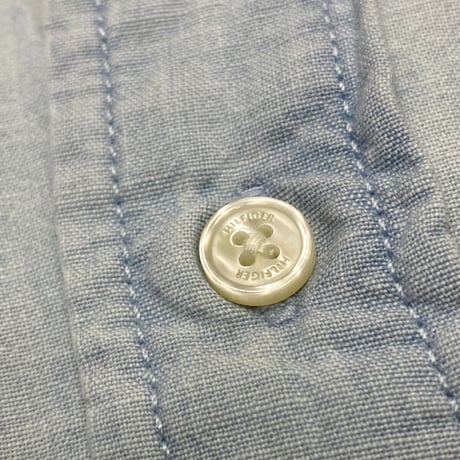 35th限定 TOMMY HILFIGER トミーヒルフィガー CREST ボタンダウンシャツ ライトウォッシュ