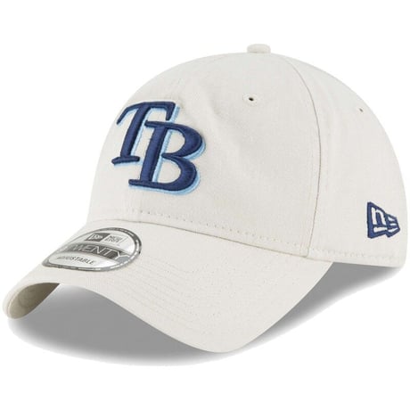 9Twenty ニューエラ NEWERA タンパベイ Rays レイズ 白 MLBローキャップ ストラップバック