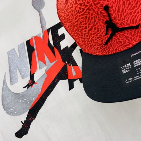 USAモデル NIKE ナイキ AIR JORDAN エア ジョーダン JUMPMAN 白 ネオンオレンジ Tシャツ