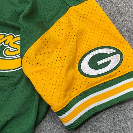 Mitchell&Ness ミッチェル&ネス NFL グリーンベイ パッカーズ  Vネック T.PROSPECT ジャージ