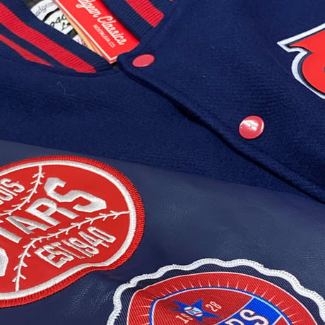 HGC NEGRO LEAGUE 二グロリーグ Stars セントルイス スターズ Varsity スタジャン 紺