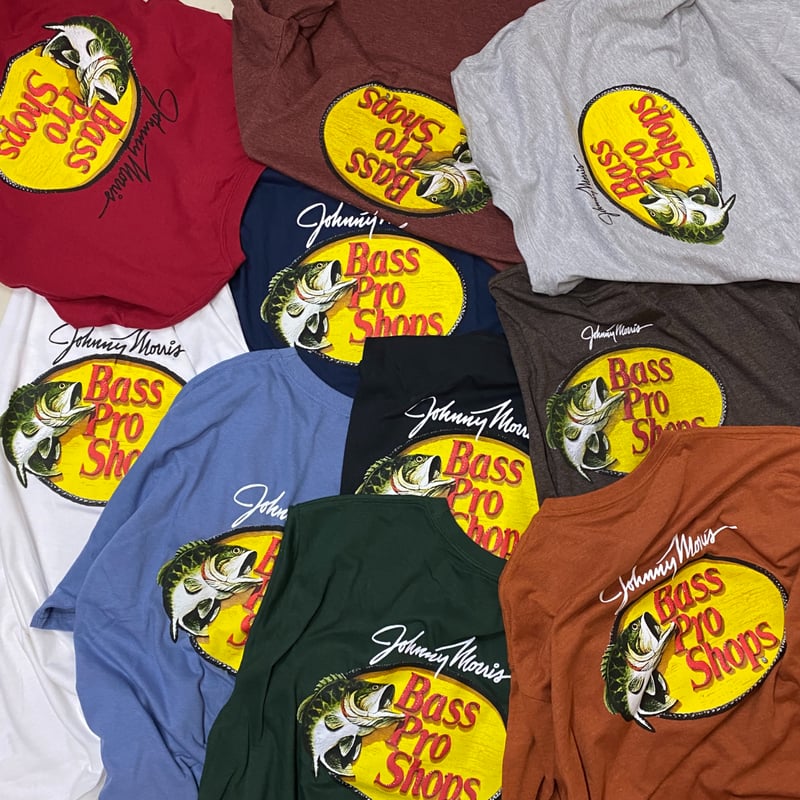 米国アウトドアブランド BassProShops® バスプロショップス ウッドカットロゴTシャ...