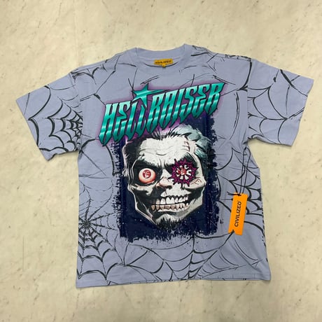 米国発 Civilized シヴィライズド Hellraiser Zombie T-Shirts ゾンビ 半袖 グラフィックTシャツ ラベンダー (CropT51)