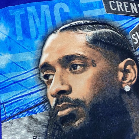 LA発 NIPSEY HUSSLE 二プシーハッスル グラフィック 半袖 Tシャツ Victory Lap (GTS55)
