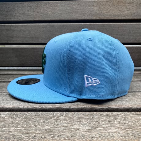 USA仕様 9FIFTY ニューエラ MLB アスレチックス Athletics スナップバックキャップ Essentials Sky Blue (950-198)