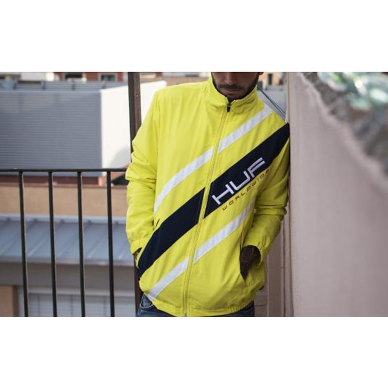 HUF ハフ TRUCK JACKET トラック ジャケット 蛍光イエロー 黄色