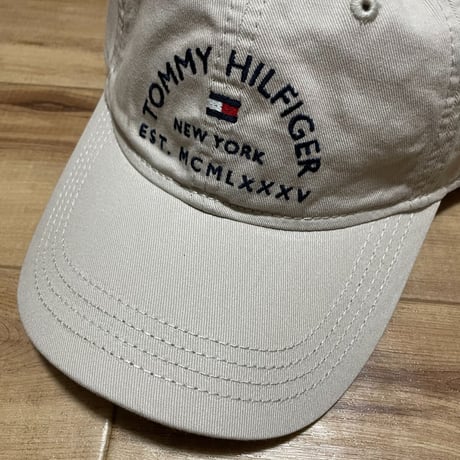 トミーヒルフィガー TOMMY HILFIGER USA ストラップバックキャップ ベージュ MCMLXXXV (13)