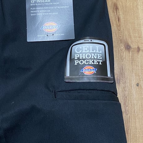 Dickies ディッキーズ WR854 ストレッチ リラックスフィット  ショートパンツ ブラック (SJNS17)