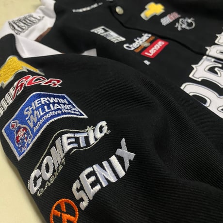 NASCAR ナスカー JHデザイン REBEL Bourbon レーシングジャケット KYLE BUSCH カイルブッシュ #8  (NSCR24)