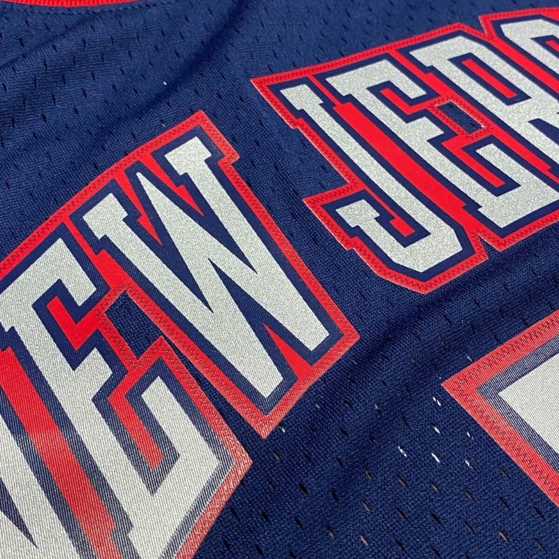 【チーム系☆】NBA ニュージャージーネッツ 半袖Tシャツ ネイビー XL