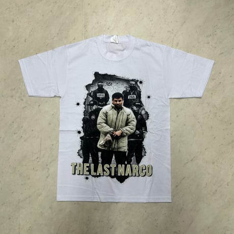 LA発 THE LAST NARCOザ ラスト ナルコ エルポチャ グラフィック 半袖 Tシャツ 白 (GTS147)