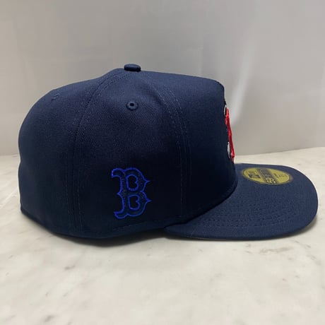 海外限定 NEWERA ニューエラ 59FIFTY Aフレーム Redsox ボストン レッドソックス Cartoon キャップ (4-11)