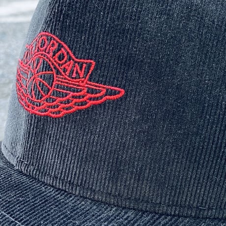 USA正規品 NIKE ナイキ AIR JORDAN エア ジョーダン CLC99 WINGS コーデュロイ ローキャップ 黒