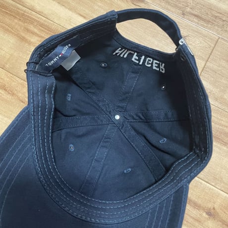 トミーヒルフィガー TOMMY HILFIGER ストラップバック キャップ  紺 Sフラッグロゴ (1)