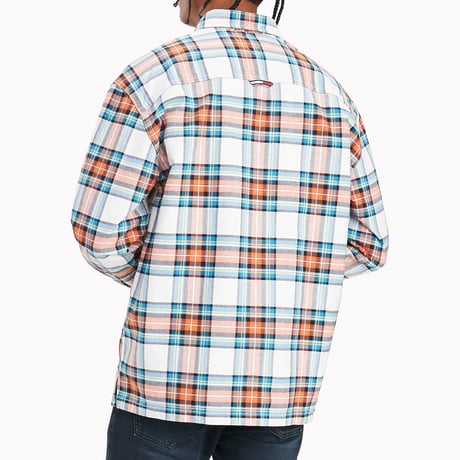 Tommy Jeans トミージーンズ 綿100% ウォーカーウェア オーバーシャツ チェック柄