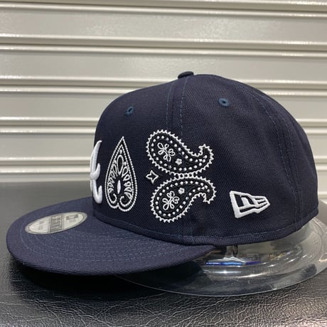 USA限定 Newera ニューエラ 9FIFTY ペイズリー スナップバック MLB アトランタブレーブス Braves