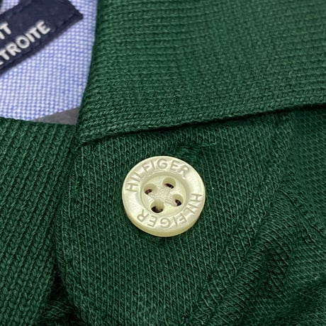 Tommy Hilfiger USAトミーヒルフィガー スリムフィット D.EMERALD ポロシャツ (R4F-37)