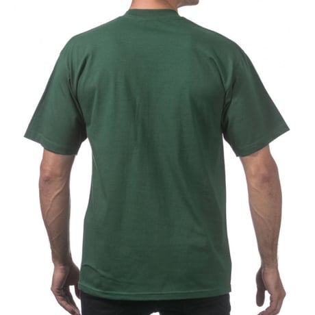 米国製 PROCLUB プロクラブ HEAVY WEIGHT ヘビーウェイト Tシャツ 無地 緑 6.5 OZ  綿100%