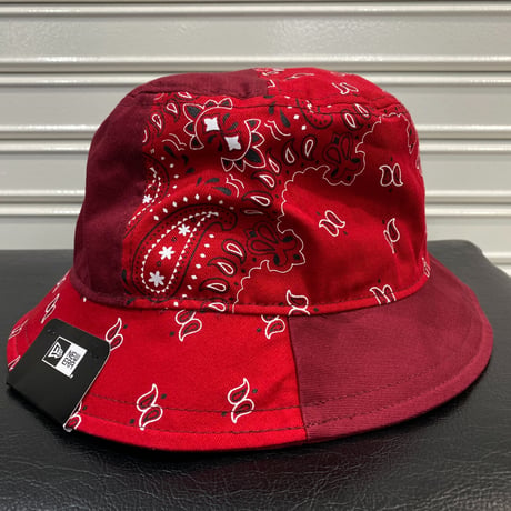 NEWERA ニューエラ ペイズリー バンダナ柄 BUCKET バケットハット 赤