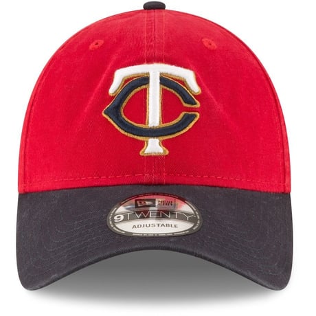 9Twenty ニューエラ NEWERA ミネソタ ツインズ  MLB ストラップバックキャップ 赤/紺  ALT2