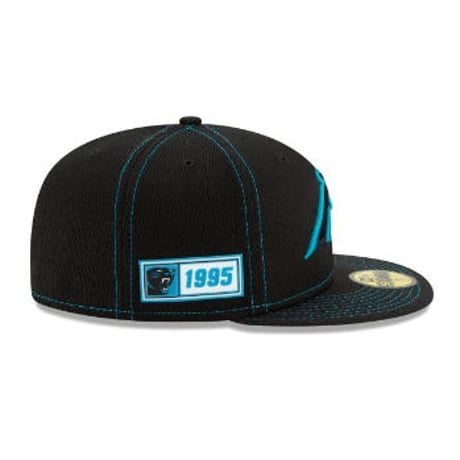 NFL 限定100周年記念 NEWERA ニューエラ Panthers カロライナ パンサーズ 59Fifty 黒 キャップ