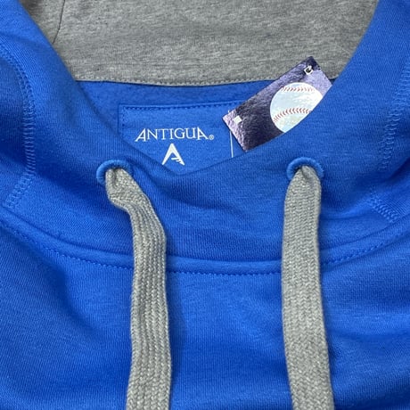 米国老舗ブランド Antigua ロサンゼルス ドジャース MLB コバルトブルー VICTORY HOODIE