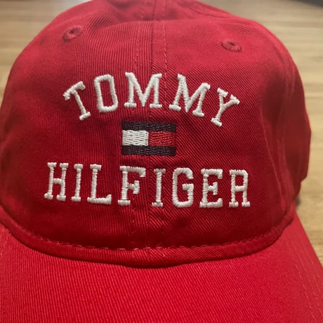 トミーヒルフィガー TOMMY HILFIGER USA ストラップバックキャップ 赤 CLASSIC (20)